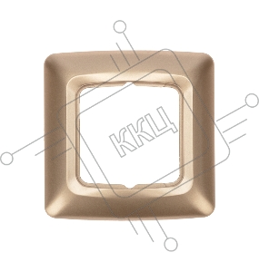 Рамка 1-я DEA горизонтальная Золотой Металлик KRANZ (1-20-240)