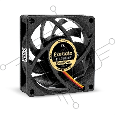 Вентилятор для корпуса ExeGate ExtraPower EP07015B3P черный, 70 мм, 3100 об/мин, 28 дБ, 3 pin