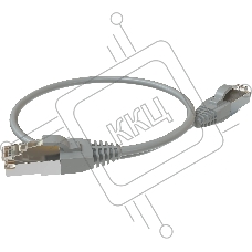 Патч-корд Sysmatrix PC 4545.5ES26.03LSZHGY F/UTP RJ-45 вил.-вилка RJ-45 кат.5E 0.5м серый LSZH