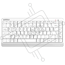 Клавиатура A4Tech Fstyler FBK11 беспроводная USB, Bluetooth/Радиоканал, белый/серый