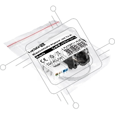 Модуль-вставка Keystone Jack RJ-45 ExeGate KJ-8P8C-U-C5e-180-TL (Кат.5e, неэкранированная, 180 градусов, IDC Toolless (без инструмента))