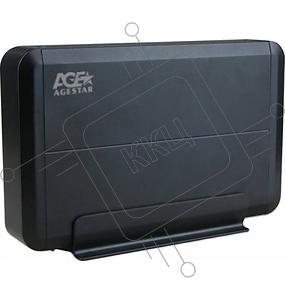 Внешний корпус для HDD AgeStar 3UB3O8 SATA пластик/алюминий черный 3.5