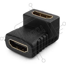 Переходник Gembird Переходник HDMI-HDMI  19F/19F, угловой, золотые разъемы, пакет A-HDMI-FFL