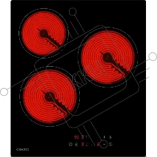 Встраиваемая электрическая панель Graude EK 45.0 S