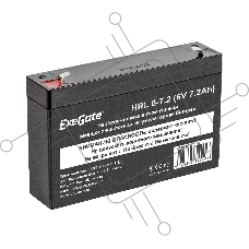 Батарея ExeGate HRL 6-7.2 (6V 7.2Ah), клеммы F1