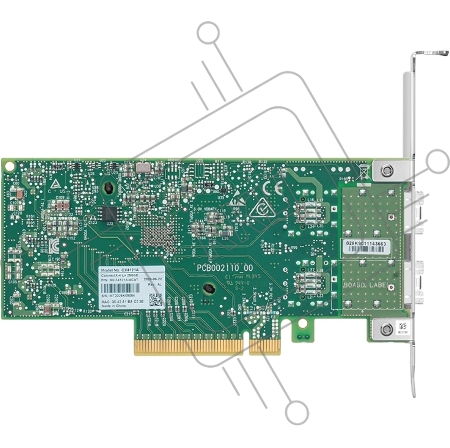 Сетевая карта ConnectX-4 Lx EN network interface card, 25GbE dual-port SFP28, PCIe3.0 x8, tall bracket, SR-IOV, TCP/UDP, MPLS, VxLAN, NVGRE, GENEVE, iSER, NFS RDMA, SMB Direct, ROHS R6