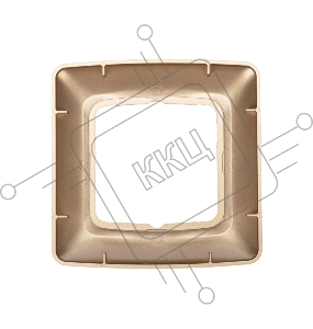 Рамка 1-я DEA горизонтальная Золотой Металлик KRANZ (1-20-240)