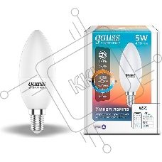 Лампа Светодиодная Gauss Smart Home DIM CCT E14 C37 5 Вт