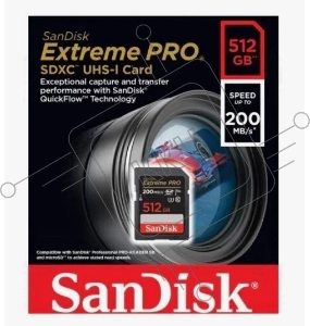 Карта памяти SANDISK SDXC 512GB UHS-1 SDSDXXD-512G-GN4IN