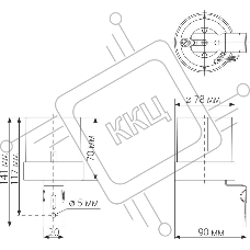 SNS-L-07 5500W IP44 / датчик освещенности / Белый