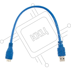 Кабель Gembird/Cablexpert CCP-mUSB3-AMBM-1 USB 3.0 Pro , AM/microBM 9P, 30см, экран, синий, пакет