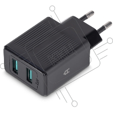 Сетевое зарядное устройство Alteracs 2xUSB AA12 черный