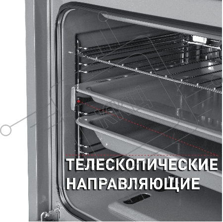 Шкаф духовой газовый MAUNFELD MGOG.673W/ Газ, встраиваемый