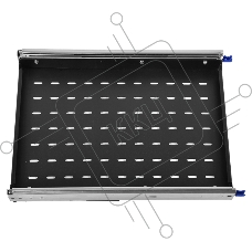 ЦМО Полка усиленная с телескопическими направляющими грузоподъемностью 150 кг глубина 620 мм черный