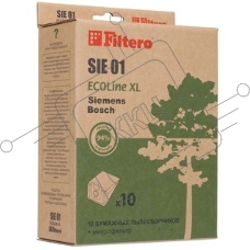 Бумажные пылесборники Filtero SIE 01 (1 0+фильтр) ECOLine XL,