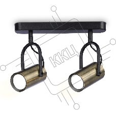 Светильник Ambrella light TA13194/2 BK/SB черный/бронза GU10/2 max 12W 260*100*195