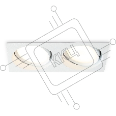 Светильник Ambrella light TN52234/2 WH белый IP20 GX53/2 220*110*44