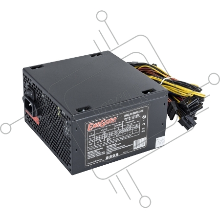 Блок питания 600W Exegate 600NPXE(+PFC), ATX, black, 12cm fan, 24+(4+4)p, (6+2)p PCI-E, 3*SATA