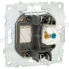 Ovivo Механизм роз. комп. 1-местн. (RJ45 CAT6), крем, 600-000302-229