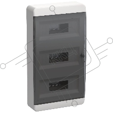 Корпус пластиковый ЩРН-П-36 IP41 черный прозрачная дверь TEKFOR IEK TF5-KP12-N-36-41-K01-K03
