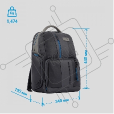 Рюкзак Piquadro Urban CA4550UB00BM/NGR черный/серый кожа