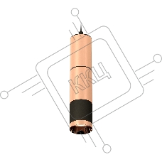 Светильник Ambrella Light XP6302010 PPG/SBK золото розовое полированное/черный песок MR16 GU5.3