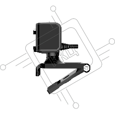 Камера Genius FaceCam 2000X2, microphone, USB 2.0, FULL HD, manual focus, CMOS, 2 MP, color: black