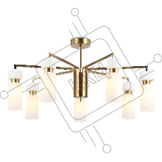 Люстра Ambrella light LH56126/7 BS/FR латунь/белый матовый E14*7 max 40W D705*350