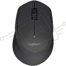 Мышь беспроводная Logitech M280 черный, 1000 dpi, радиоканал, USB, кнопки - 3