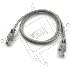 Патч-корд KingPrice KP-PC-c5e-1m-g UTP 4 пары cat.5E CCA molded 1м серый RJ-45 (m)-RJ-45 (m)