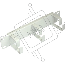 Кабельный органайзер вертикальный Lanmaster TWT-CBW10-ORG-1U-GY кольца 1U шир.:10