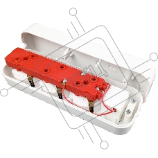 Колодка AY-KA 3-местн. с/з с USB, белый 7731000 (7730200)