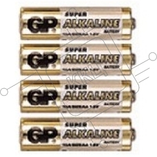Батарея GP Super Alkaline 15ARS LR6 AA (4шт) спайка