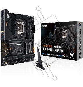 Материнская плата ASUS TUF GAMING B660-PLUS WIFI D4  Soc-1700 Intel B660 4xDDR4 ATX AC`97 8ch(7.1) 2.5Gg RAID+HDMI+DP