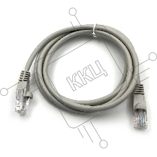Патч-корд KingPrice KP-PC-c5e-1.5m-g UTP 4 пары cat.5E CCA molded 1.5м серый RJ-45 (m)-RJ-45 (m)