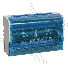 Шины на DIN-рейку в корпусе (кросс-модуль) Iek YND10-4-15-125 ШНК 4х15 3L+PEN