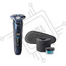 Бритва роторная Philips S7885/50 реж.эл.:3 питан.:аккум. синий