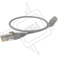 Патч-корд Sysmatrix PC 4545.5EU26.03LSZHGY U/UTP RJ-45 вил.-вилка RJ-45 кат.5E 0.3м серый LSZH