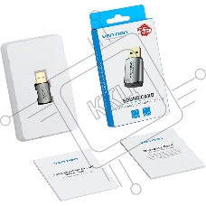 Внешняя звуковая карта Vention USB Серая