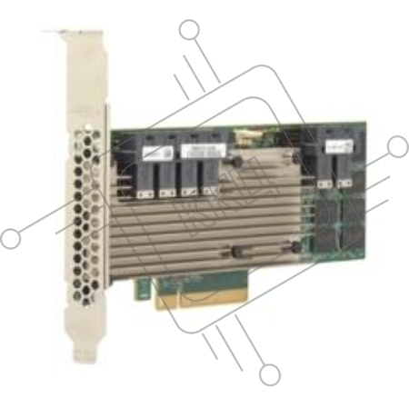 Контроллер Broadcom MegaRAID SAS 9361-24i SGL (05-50022-00), PCIe 3.0 x8 LP, SAS/SATA 12G, RAID 0,1,5,6,10,50,60, 24port(6*int SFF8643), Cache 4GB, 3324ROC