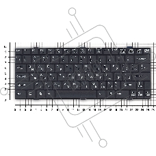 Клавиатура для ноутбука Fujitsu LifeBook P7010 черная