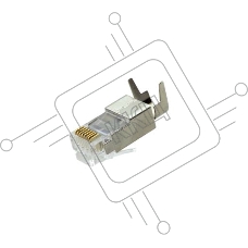 Разъемы Kramer Electronics CON-RJ45-2 RJ-45 для экранированной витой пары CAT6, калибр проводника 23 и 24AWG, диаметр изоляции жил до 1,5 мм Разъемы Kramer Electronics CON-RJ45-2 RJ-45 для экранированной витой пары CAT6, калибр проводника 23 и 24AWG, диаметр изоляции жил до 1,5 мм