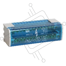 Шина на DIN-рейку в корпусе (кросс-модуль) ШНК 2х15 L+PEN ИЭК YND10-2-15-125