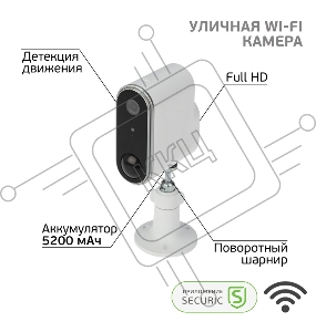 Наружная беспроводная сетевая камера SECURIC