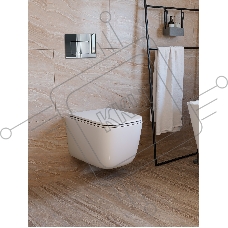 Инсталляция с унитазом комплект BAU IDEAL 6 в 1: унитаз подвесной безободковый торнадо Bau Dream 51х35, быстросъемное сиденье микролифт, кнопка смыва BAU Lightхром