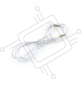 Кабель аудио 90˚ Cablexpert CCAB-01-35MML-1MW, 3.5 джек (M)/3.5 джек (M), белый, 1м, блистер
