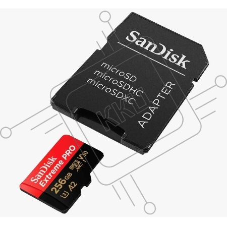 Карта памяти Sandisk Extreme Pro microSDXC 256GB + SD Adapter + Rescue Pro Deluxe 200MB/s