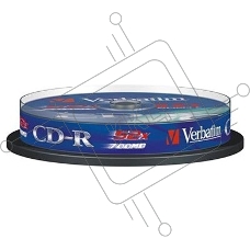 Диск CD-R Verbatim 700Mb 52x Cake Box (10шт) (43437)