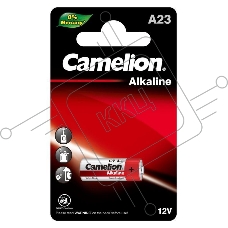 Элемент питания алкалиновый для пультов сигнализаций Camelion LR23A Mercury Free A23-BP1 12В BL-1 (блист.1шт)