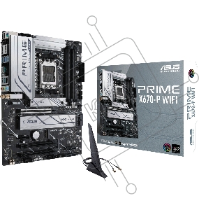 Материнская плата ASUS PRIME X670-P WIFI Socket AM5 AMD X670 4xDDR5 ATX AC`97 8ch(7.1) 2.5Gg RAID+HDMI+DP